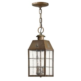 Hinkley Lighting Nantucket 2 Light Outdoor Heritage Pendant with Clear