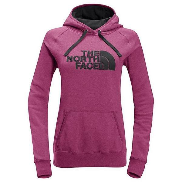 The North Face Women S Avalon Half Dome Waffle Hoodie Pink Grey Nf0a354yvyn Overstock