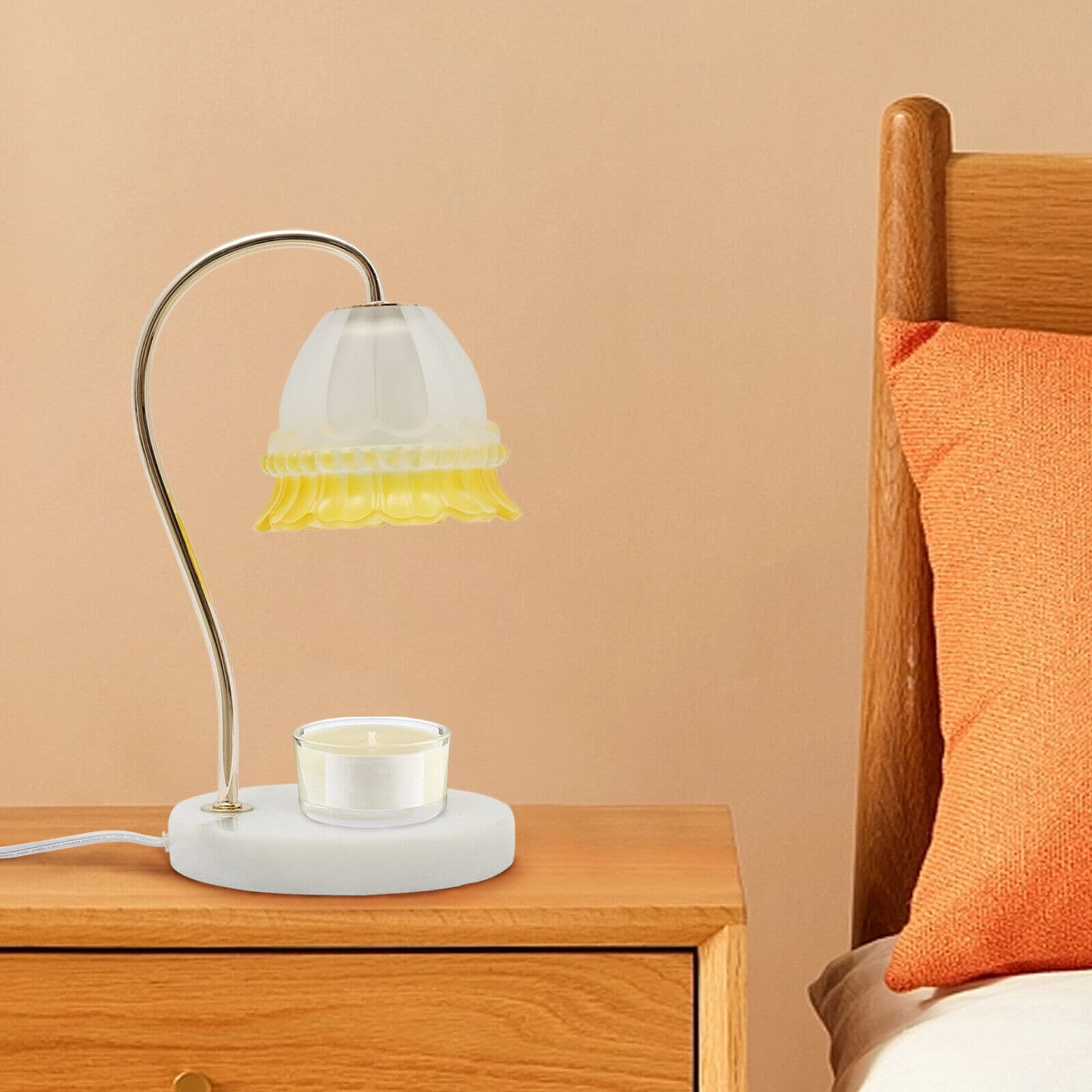 35W Electric Candle Warmer with Timer for Table Aromatherapy