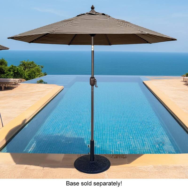 Tropishade 7.5' Market Umbrella with Sunbrella 56024 Harwood Cocoa