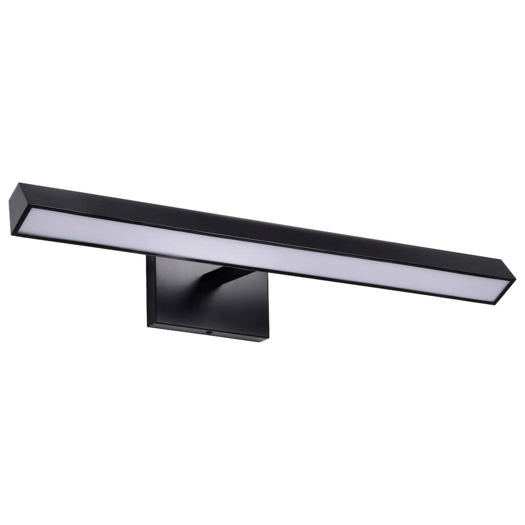 Mila 2 Foot LED Picture Light 3 CCT Selectable Black Finish Acrylic Lens