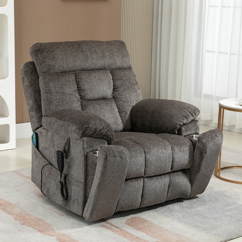 Upgraded Flagship Dual Motor Independent Control Oversized 180° Lay Flat Power Lift Recliner Chair