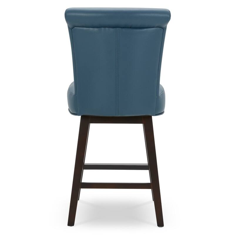 Spruce & Spring Noah Modern Upholstered Counter Height Swivel Barstool Single