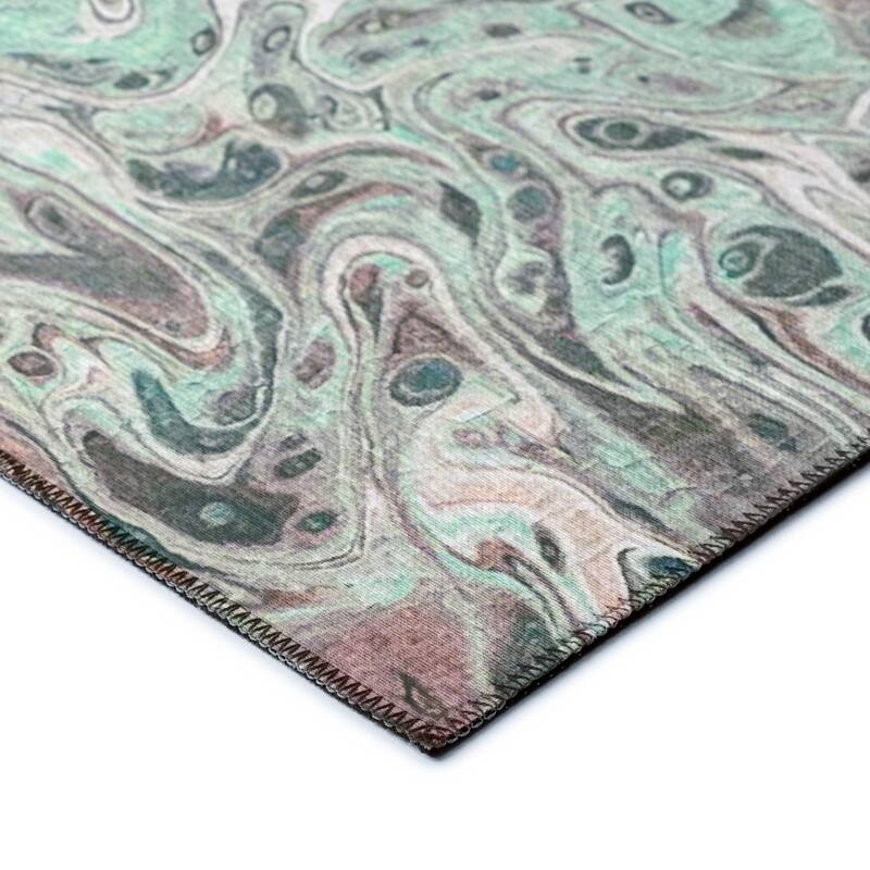 Indoor/ Outdoor Addison Karina Abstract Washable Area Rug