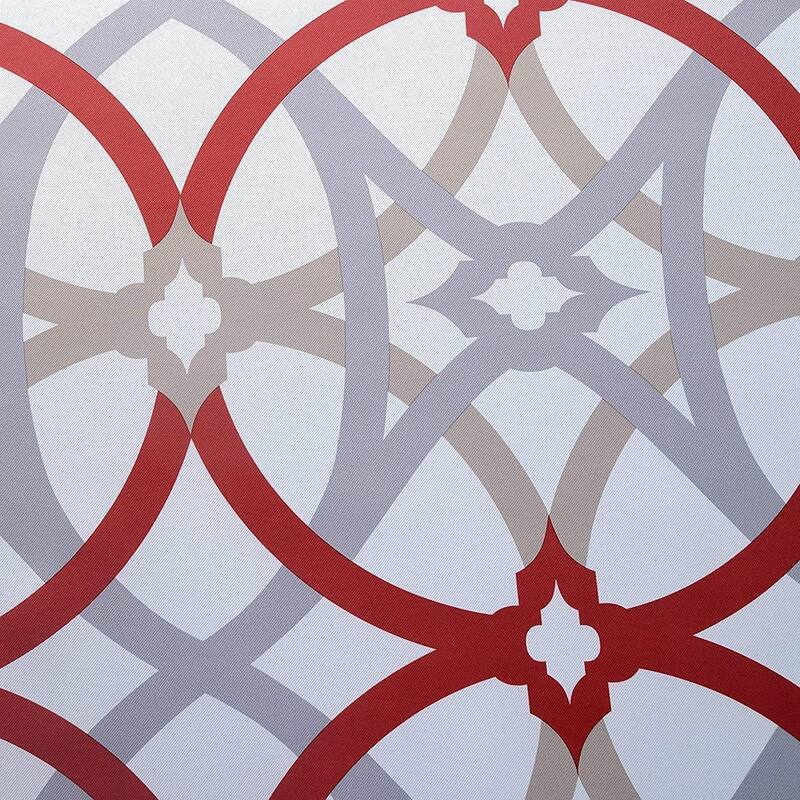Carson Carrington Jarvenpaa Geo Trellis Pattern Tie-up Shade