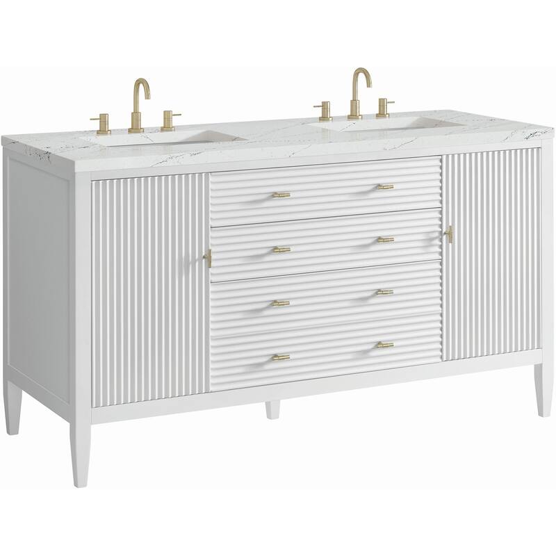 James Martin Vanities 485-V60D-FENC Myrrin 60" Free Standing Double