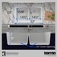 preview thumbnail 18 of 67, Karran Drop-in Quartz 33 in. Double Bowl 50/50 Kitchen Sink Kit