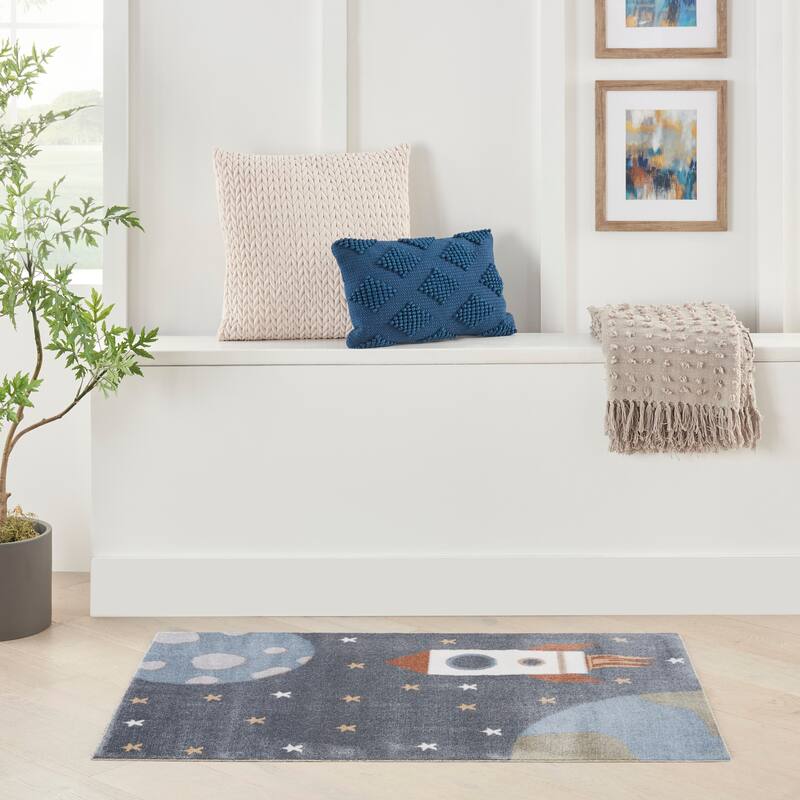 Nourison Astra Machine Washable Graphic Area Rug