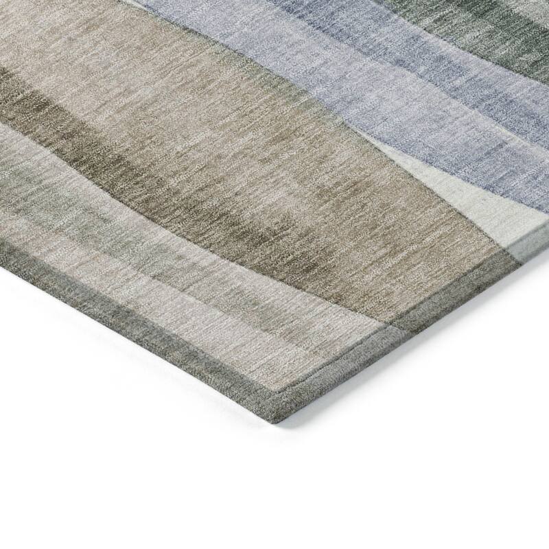 HomeRoots Abstract Transitional Rectangle Outdoor Rug
