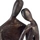 preview thumbnail 3 of 1, Couple Embracing Bronze Sculpture