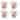 Lorren Home Trends Floral Rose Coffee Mug Set of 4, 12 Oz, Microwave and Dishwasher Safe, Bone China