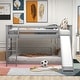 preview thumbnail 15 of 23, Twin over Twin Wood Bunk Bed with Convertible Slide and Ladder