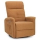 preview thumbnail 29 of 33, MCombo Modern Fabric Power Recliner, Electric Swivel Glider Rocker Recliner Chair for Nursery with USB Ports, Side Pockets 7763