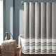 preview thumbnail 16 of 24, Lush Decor Nantucket Yarn Dyed Cotton Tassel Fringe Shower Curtain Gray