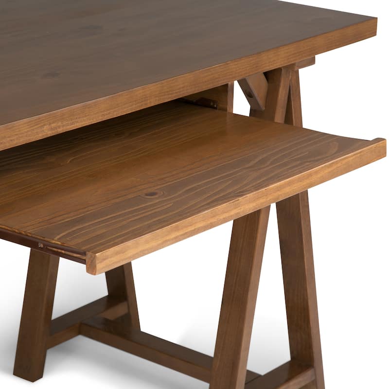 WYNDENHALL Hawkins SOLID WOOD Modern Industrial Writing Office Desk