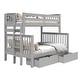 preview thumbnail 23 of 26, Taylor & Olive Trillium Twin over Full Bunk Bed, 2 Drawers
