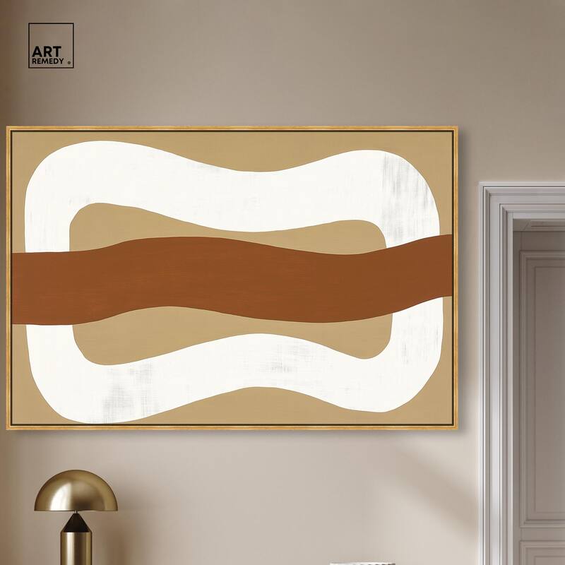 Minimal Wavy I Canvas by Art Remedy