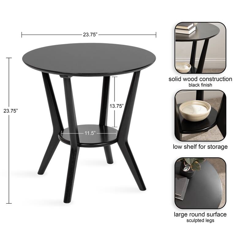 Kate and Laurel Nylah Round Side Table