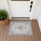 preview thumbnail 89 of 101, Machine Washable Indoor/ Outdoor Traditional Mankato Chantille Rug Pearl - 1'8" x 2'6"