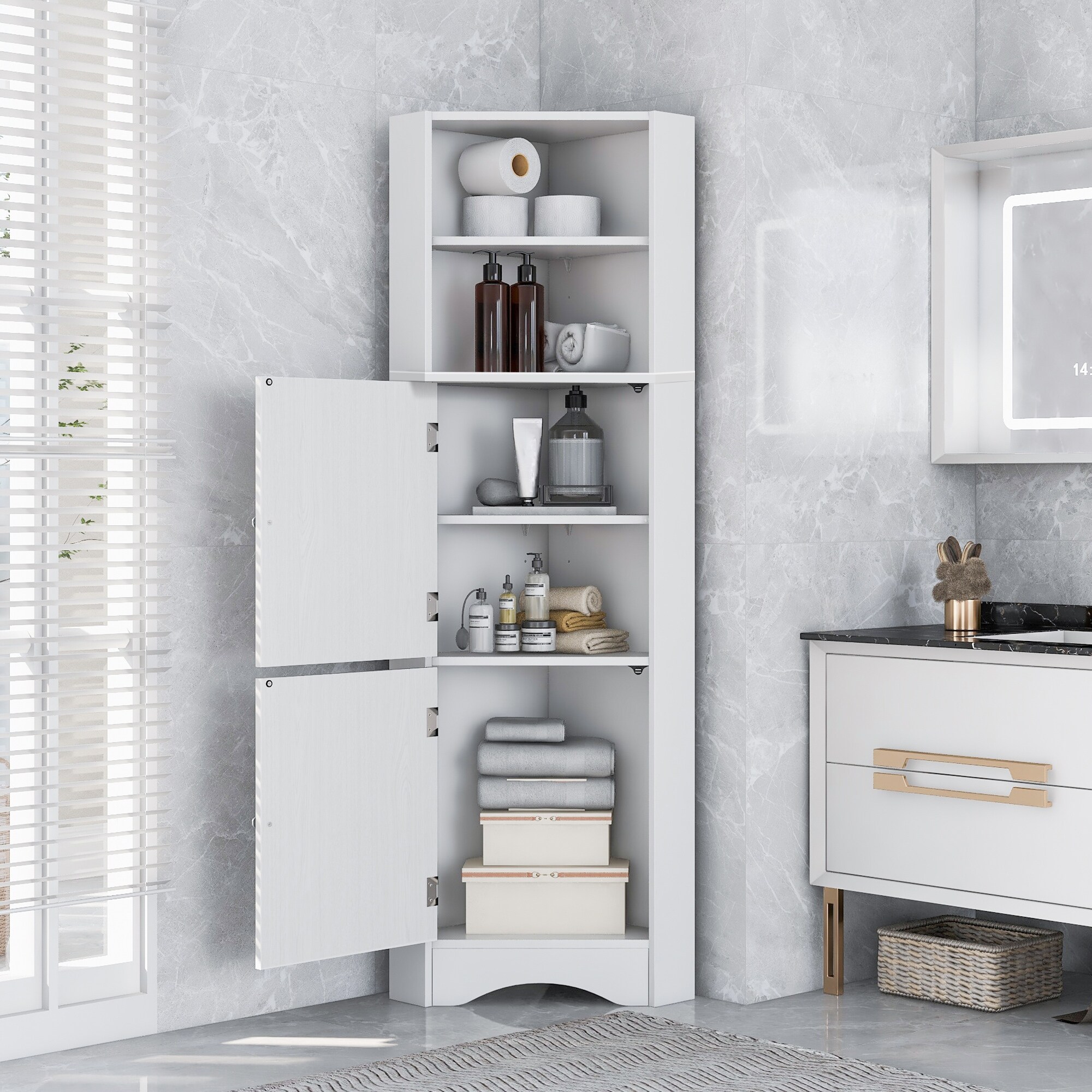 Grey tall 2025 corner unit