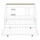 preview thumbnail 5 of 19, Twin Size Metal House Bed with Trundle White