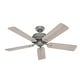 preview thumbnail 4 of 15, Hunter 52" Shady Grove Ceiling Fan with LED Light Kit/ Pull Chain, Standard or Flush Mount - Casual, Transitional