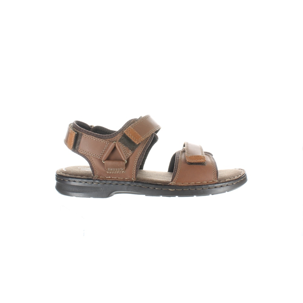 clarks men's wirral key leather sandals and floaters