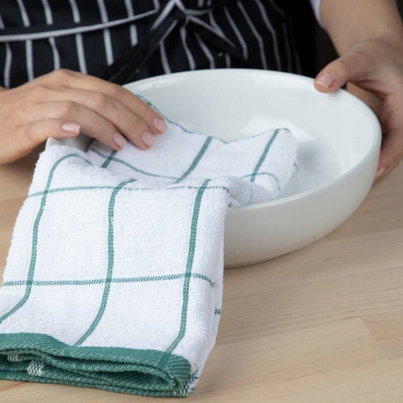 Cooks Linen Kitchen Towels - 12 Pack - 15x25