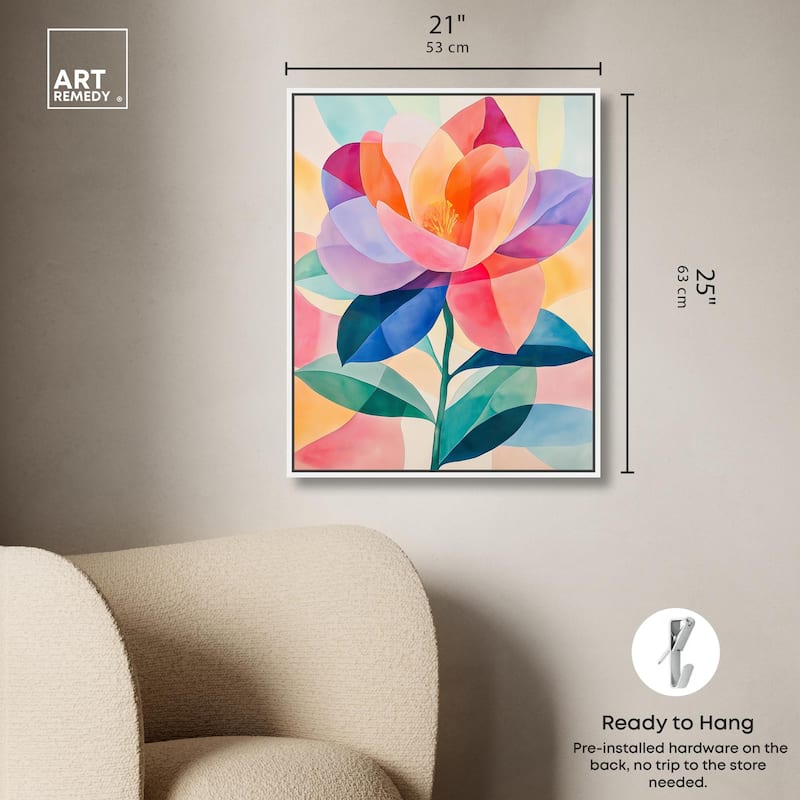 Ail Geofloral II Canvas by Art Remedy
