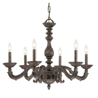 Paris Market 6 Light Bronze Chandelier - 28'' W x 21'' H