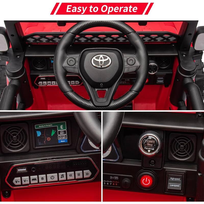 Licensed Toyota Battery Powered Electric 12V Ride on Car for Kids