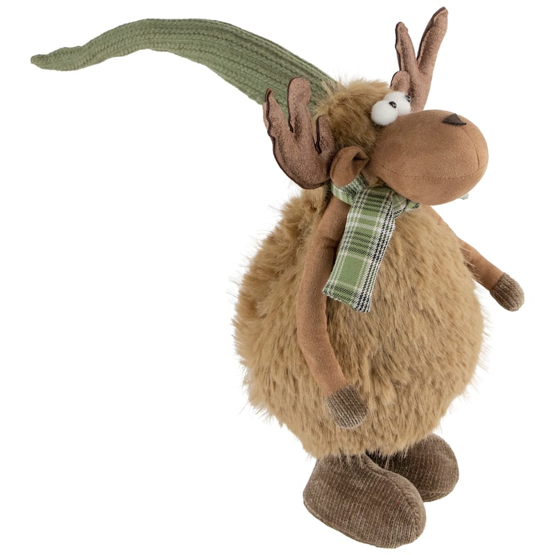 13" Whimsical Standing Moose Christmas Decoration