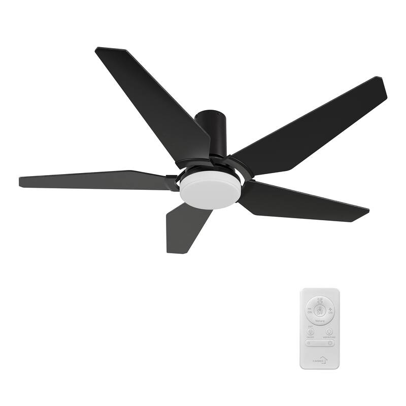 CARRO Bellerose 52-inch Indoor Ceiling Fan with Light and Remote Control