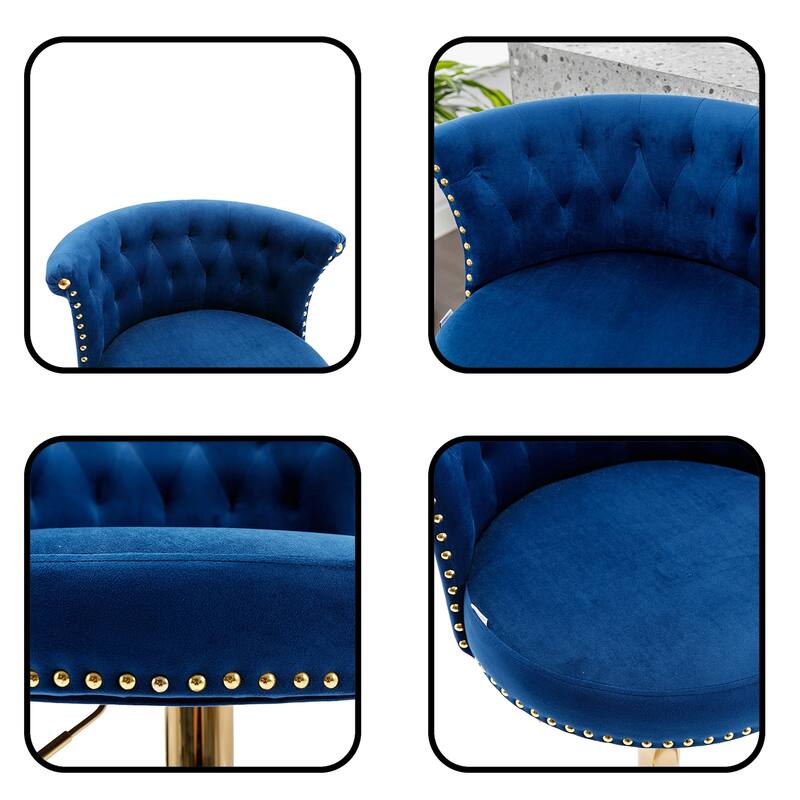 Bar Stools Set of 2 Adjustable Counter Height Chairs Bed Bath