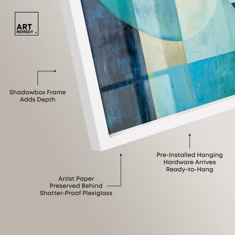 Color Blocks I Shadowbox by Art Remedy