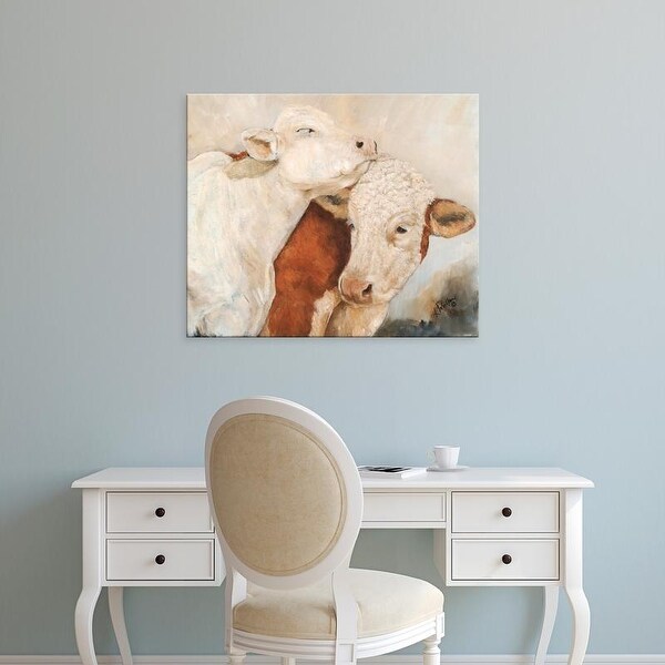 Easy Art Prints Kathy Winkler's 'My Place or Yours II' Premium Canvas Art