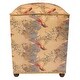 preview thumbnail 3 of 7, Chinese Nature-sceen Clem Italian Velvet Upholstered Ottoman