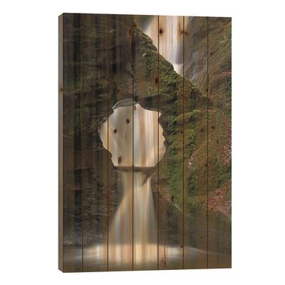 Merlin's Well Print On Wood by Adam Burton - Multi-Color
