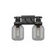 Option Weathered Zinc / Plated Smoke Glass
