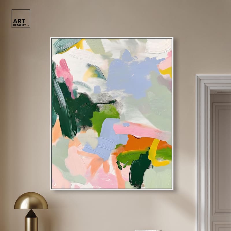 Color Palette Poetry Canvas by Art Remedy