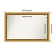 preview thumbnail 84 of 143, Townhouse Gold Framed Non-Beveled Custom Wall Mirror, Bathroom Vanity Mirror Outer Size: 39.75 x 25.75