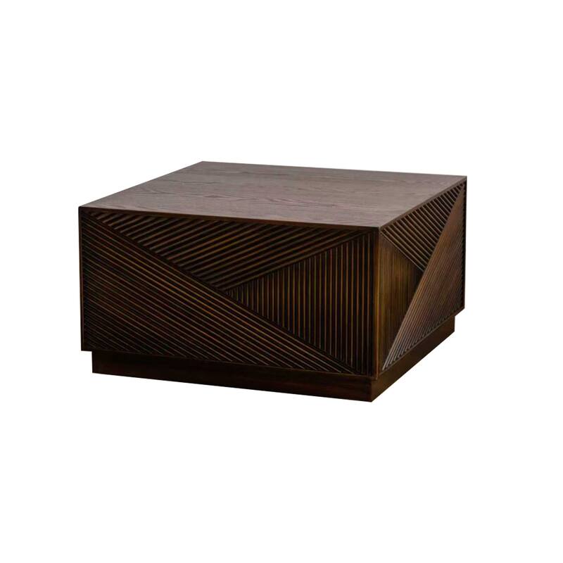 Square Coffee Table Modern Colour Combination Coffee Table, Not Need Assembly, Coffee Table for Living Room