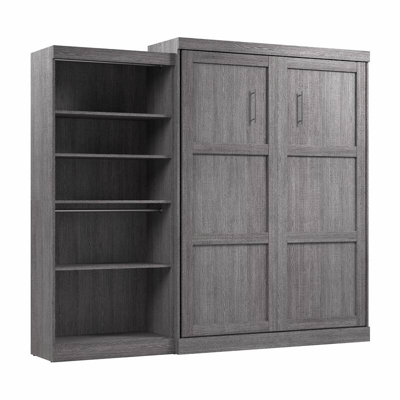 Pur Queen Murphy Bed with Closet Organizer (101W) by Bestar