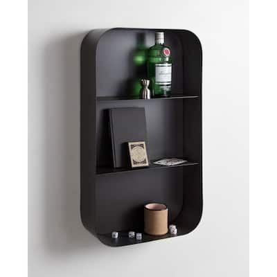 Kate and Laurel Armenta Metal Wall Shelf - 16x28