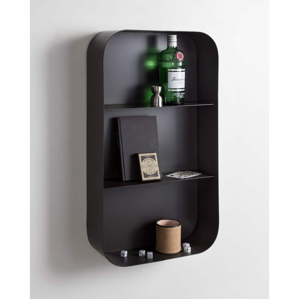 Kate and Laurel Armenta Metal Wall Shelf - 16x28