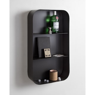Kate and Laurel Armenta Metal Wall Shelf - 16x28
