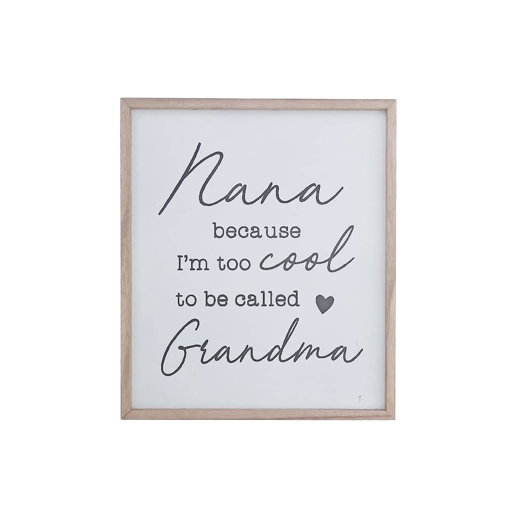 Framed Wood Sign For Grandma