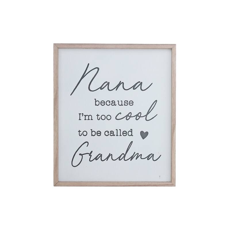 Framed Wood Sign For Grandma
