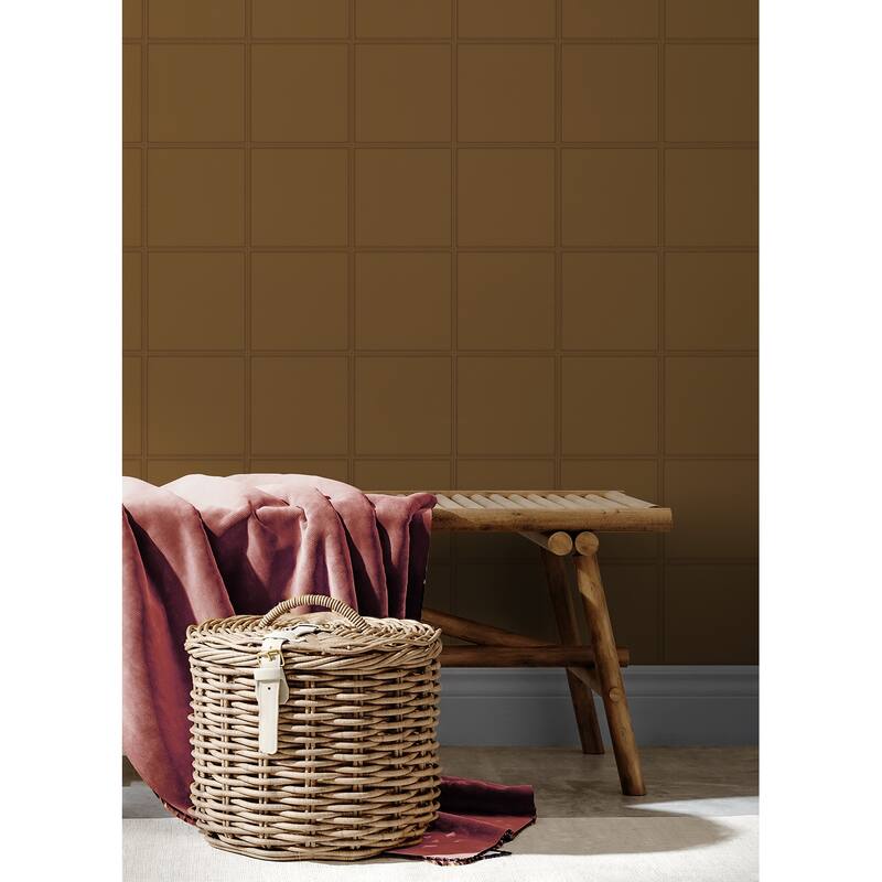 Fabric Textures Garfield Avenue Leather33' L X 20.9" W Wallpaper Roll
