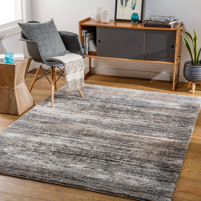 Artistic Weavers Sikora Modern Stripe Area Rug - 7'10" x 10' - Grey/Cream